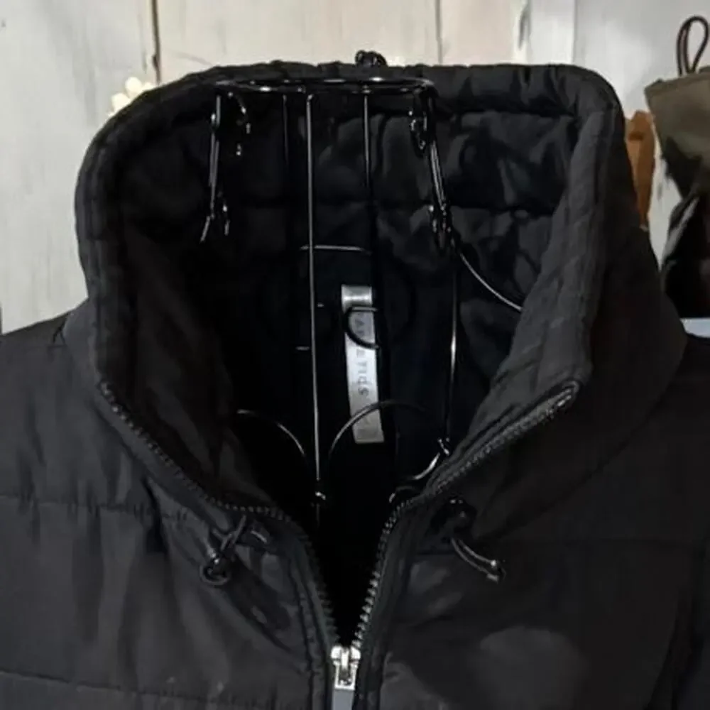 Fabletics Black Lightweight Quilted Zip-Up Performance Jacket - Size Large